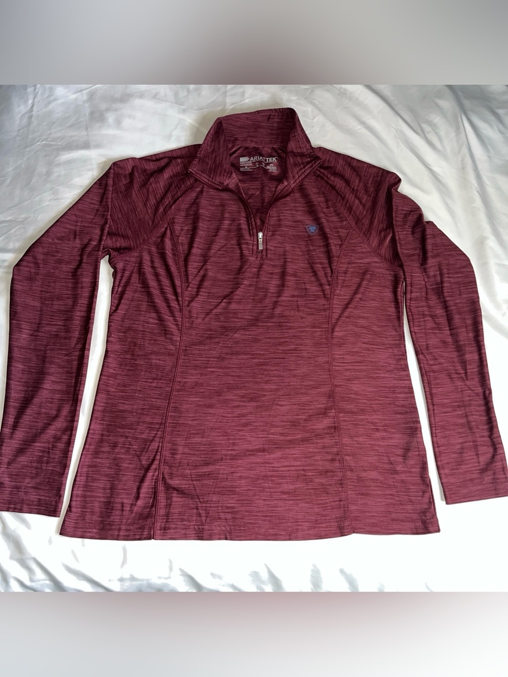 Lot 2 Ariat Tek Women's Laguna 1/4 Zip Pullover Medium Equestrian Athletic Top - Picture 3 of 7